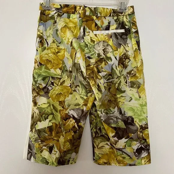 NEW paul smith floral flat front shorts